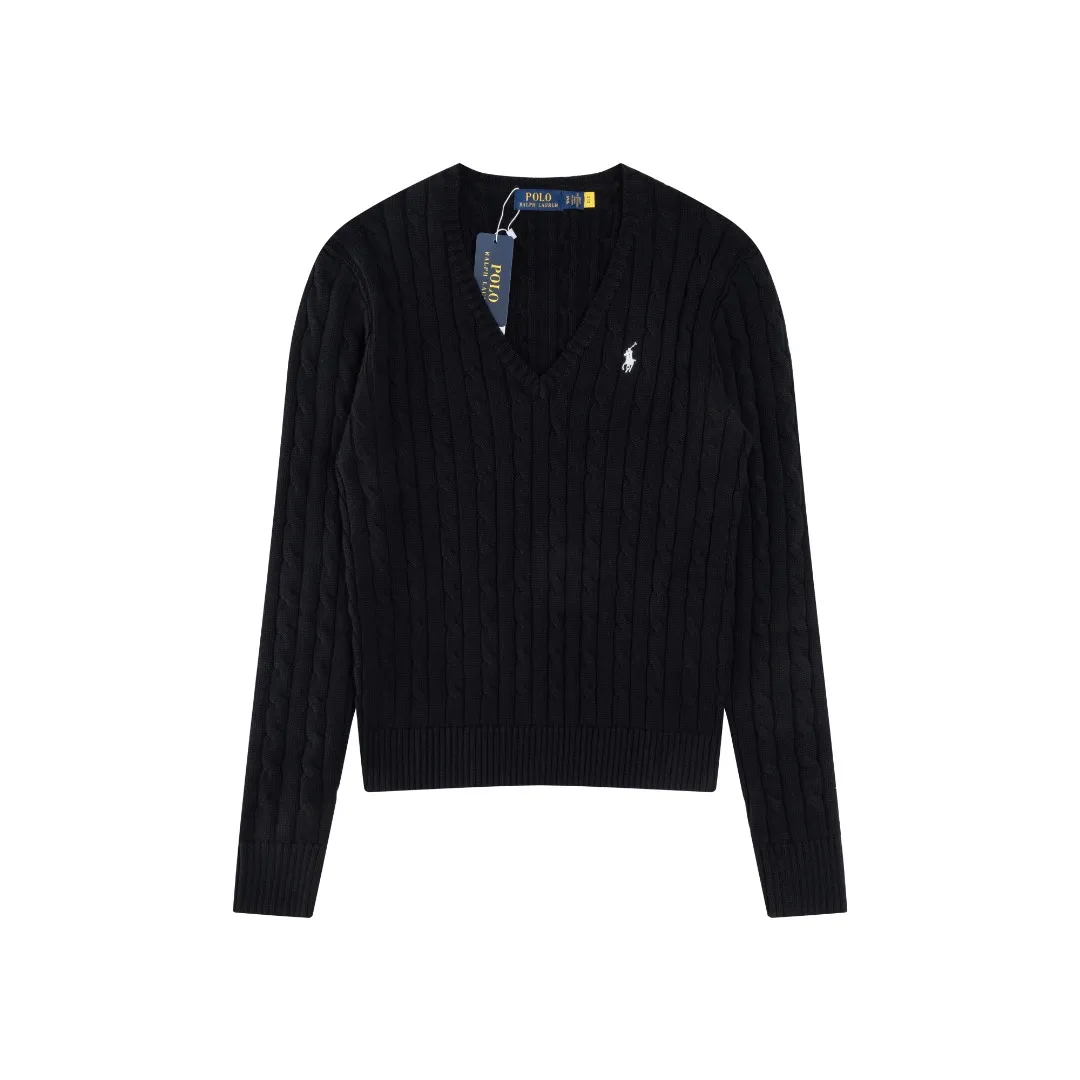 P210 #R90 RALPH LAUREN Thirteen colors of Ralph Lauren classic small label embroidery V-neck pullover cable cardigan sweater women's top, high-density LOGO embroidery on the chest, original customization of tag accessories. Made of pure cotton yarn, pure cotton is skin-friendly and comfortable, small label war horse embroidered twist button V-neck sweater🐎High quality, follow the blogger to learn how to wear it! Let’s buy a Ralph Lauren cable sweater. It’s a super hard-to-find series after it became popular. It’s hard to find one on the official website. It’s simple and practical to wear, with a lazy and loose feel. The thickened fabric has more texture, feels soft and delicate, and has a loose fit. Whether worn alone or layered, you can wear different styles of fashion with just one piece!   Size： Sleeve length: 60/61/62/63